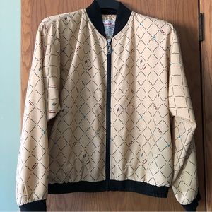 Vintage ferrantino sportswear swishy geometric jacket womens size small